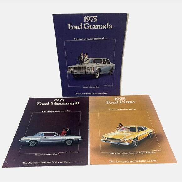 Ford Other - 1975 Ford Granada Mustang Pinto Showroom Brochures Vintage Auto Advertisements